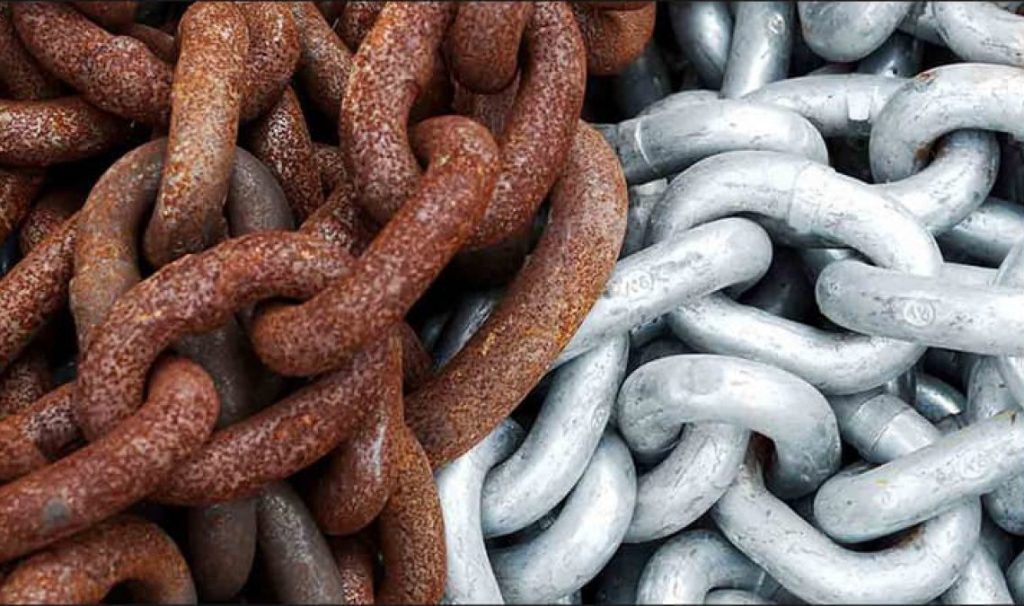 چگونگی از بین بردن زنگ زدگی آهن